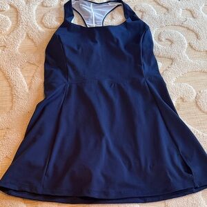 J Crew Navy Blue Halter Dress with built in shorts worn twice